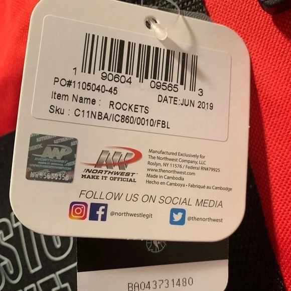 Houston Rockets NBA Duffle Bag New - Picture 6 of 9